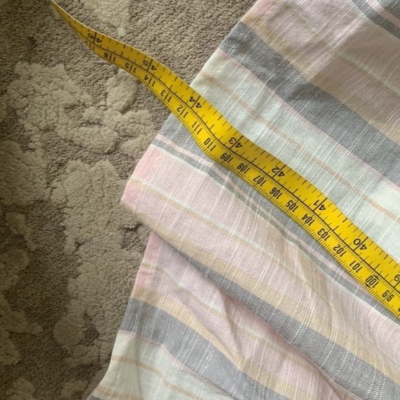 Madison Grey Striped Ruffle Dress cotton‎ summer Sunday size XL boho - Picture 15 of 15